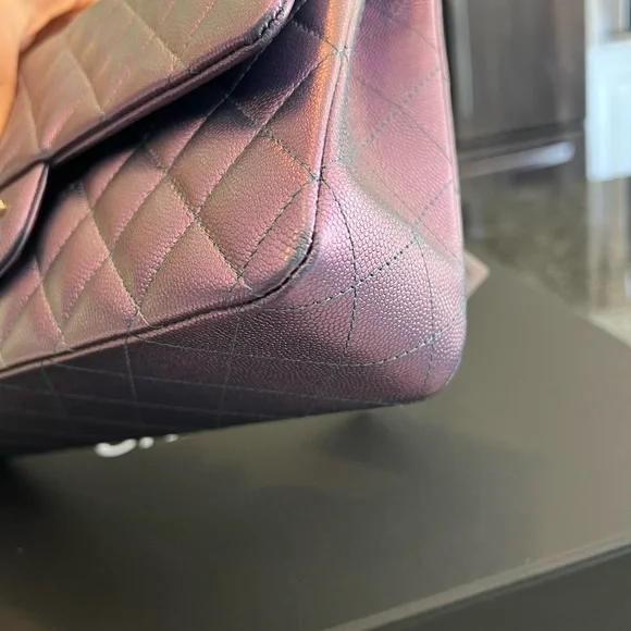 Chanel Iridescent Purple Caviar 2022 sold❤️ - Picture 5 of 8